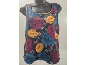 Nike Floral Print Sleeveless Tank Top
